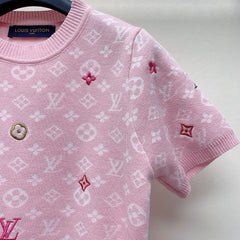 LV CREW NECK KNIT SWEATER 228112