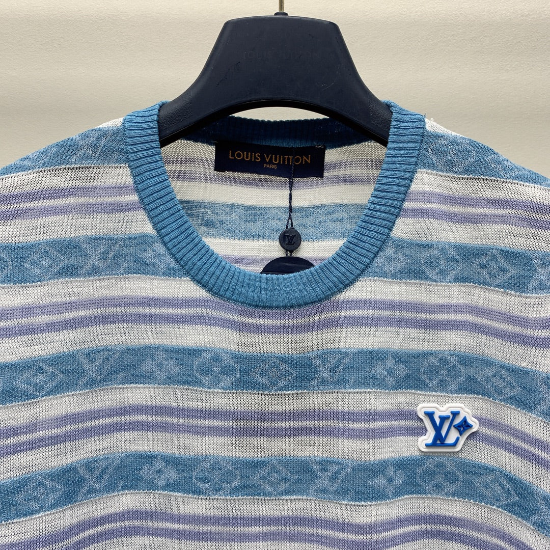 LV STRIPED CREW NECK T-SHIRT 268099