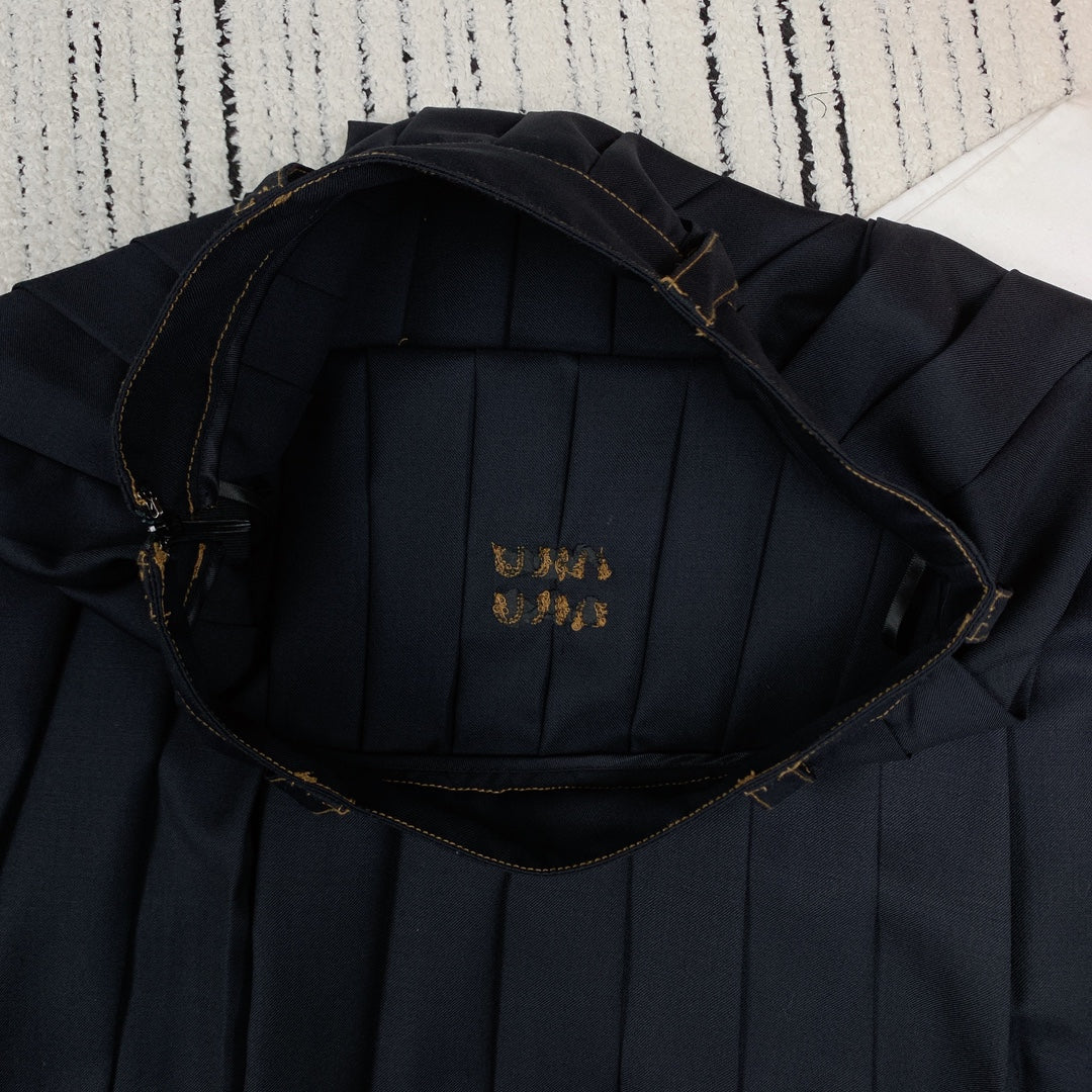 MIUMIU PLEATED MIDI SKIRT 275144