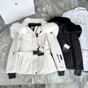 MONCLER 25S FUR-TRIMMED DOWN JACKET 428