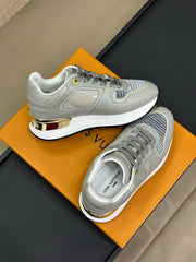 LV NEO RUN AWAY SNEAKER IN DOLPHIN GRAY CALFSKIN