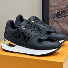 LV NEO RUN AWAY SNEAKER IN BLACK CALFSKIN
