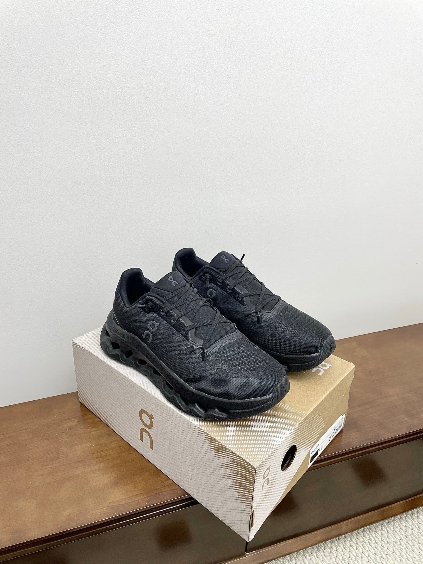 LOEWE 26S CLOUDTILT SNEAKER IN BLACK RECYCLED POLYESTER