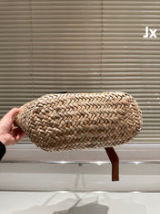 LOE MEDIUM 28 BASKET BAG IN NATURAL RAFFIA