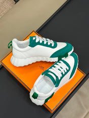 BOUNCING SNEAKERS TEAL MIX WHITE CALFSKIN