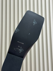 ALAIA 25S SQUARE LOAFER MULES IN BROWN GLOSSY CALFSKIN