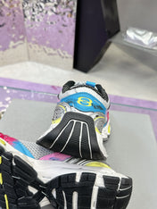 STAPLER SNEAKER IN GRAY PINK BLUE POLYURETHANE AND MESH