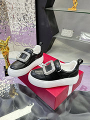 VIV' UP SNEAKERS IN BLACK CALFSKIN