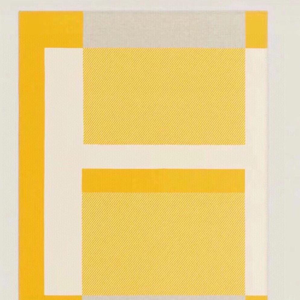 H RIVIERA BLANKET 200 CM IN CLASSIC YELLOW WOOL AND CASHMERE 136855