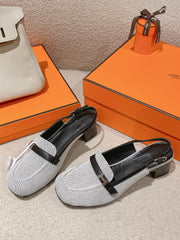 INFINIE 50 PUMP BLACK AND WHITE LAMBSKIN