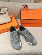 MAINLAND SNEAKER IN MOUSE GRAY SUEDE AND BREATHABLE MESH FABRIC