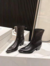 CELINE 25S CHELSEA BOOTS CLASSIC 45MM IN BLACK CALFSKIN