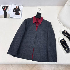 Gucci Patchwork Suit Jacket Encora Red Cotton