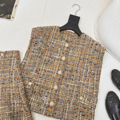 CC 25 Tweed Suit Multicolor Cotton 599961