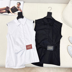 Loewe 25 Sleeveless Shirt Cotton 612246