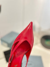 Pra Pumps 50 Square Sole Red Patent Leather