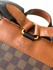 LV 25S CHRISTOPHER BACKPACK 48 IN DARK BROWN CALFSKIN GOLD HARDWARE
