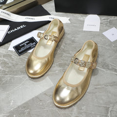 MARY JANE GOLDEN SHEEPSKIN