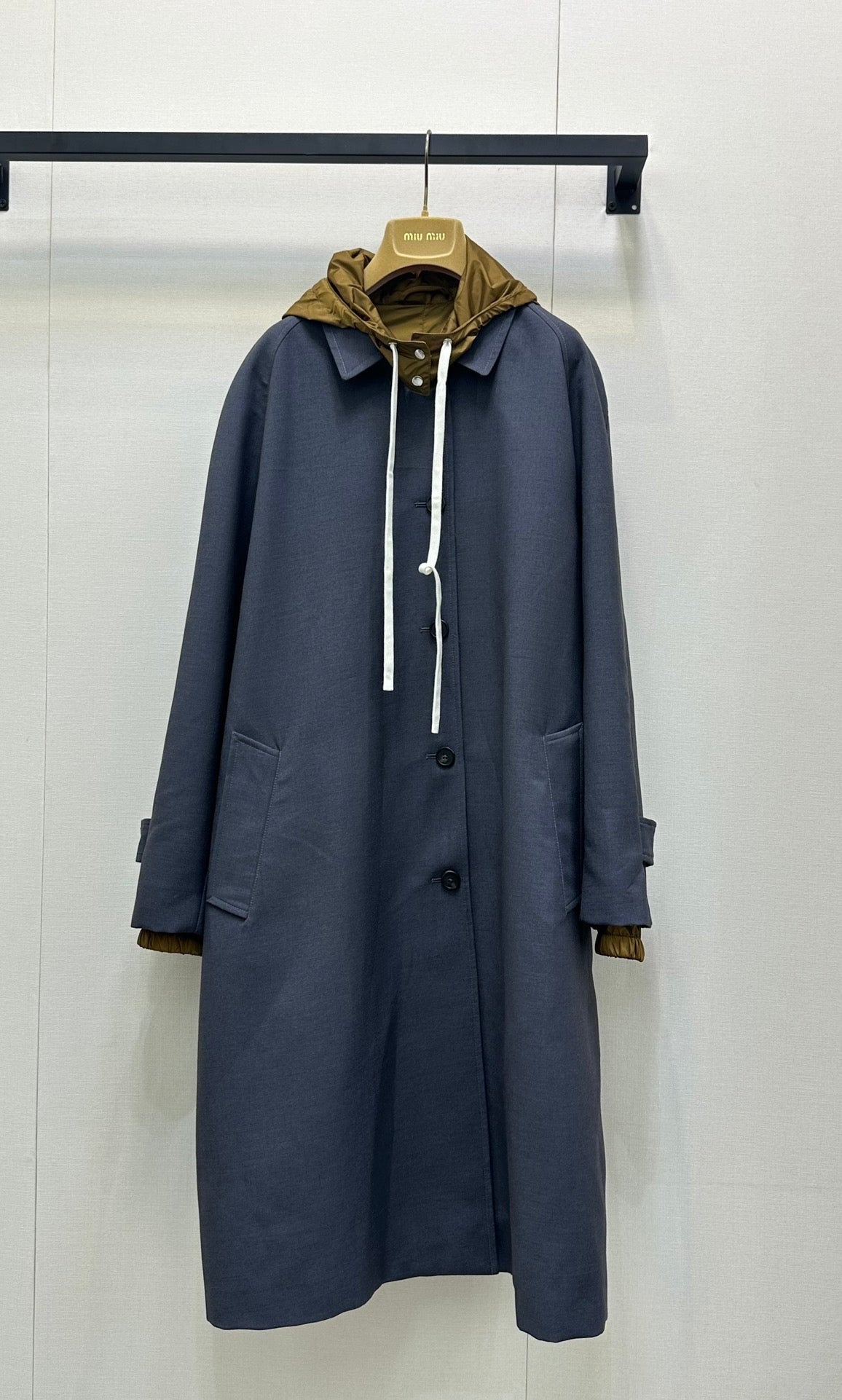 MIUMIU HOODED TRENCH COAT STYLE 56
