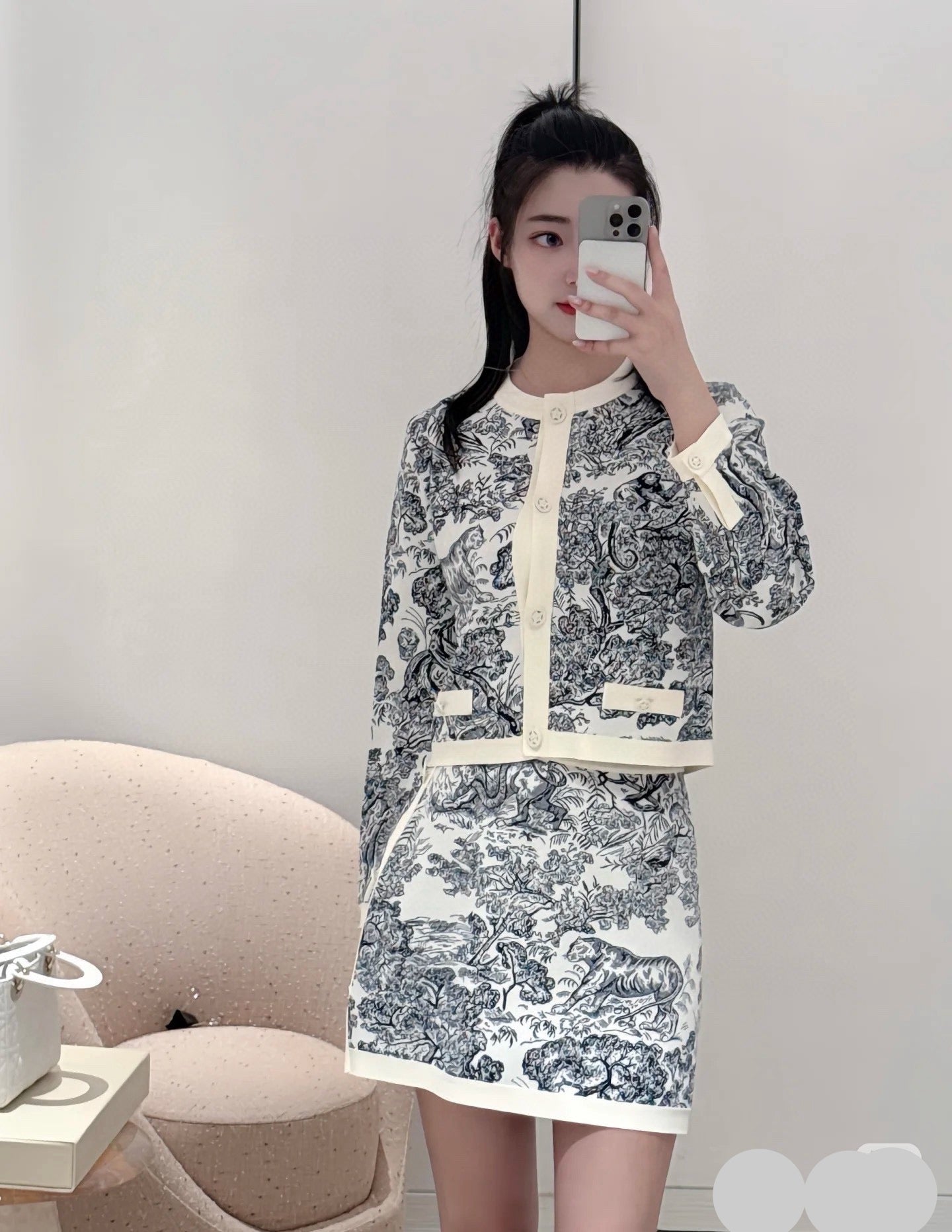 DIOR 25S SKIRT SET 702