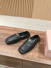 NAPPA LOAFERS IN BLACK LAMBSKIN