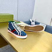 GG TENNIS 1977 HIGH-TOP TRAINER INDIGO CANVAS