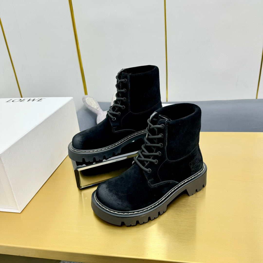 LW SIERRA COMBAT BOOT BLACK SUEDE