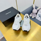 DAD SNEAKER IN WHITE SUEDE AND BREATHABLE MESH