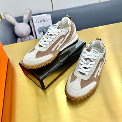 JET SNEAKER IN KHAKI MIX MEDIUM BROWN SUEDE