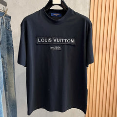 LV T-SHIRT IN BLACK COTTON 238864