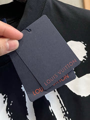 LV T-SHIRT IN BLACK COTTON 238860