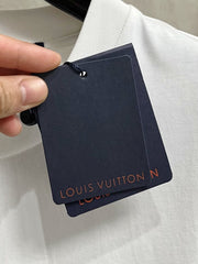 LV T-SHIRT IN WHITE COTTON LOGO PRINT 238865