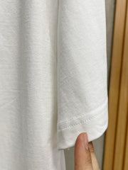 LV T-SHIRT IN WHITE COTTON LOGO PRINT 238865