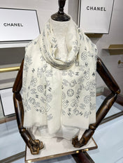 CHANEL 25S SCARF 200 IN CASHMERE 706596