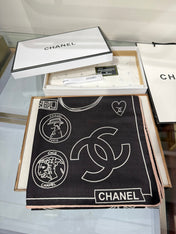 CHANEL 25S SCARF 140 IN SILK 732181