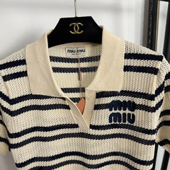 MIUMIU KNIT POLO SHIRT STYLE 388