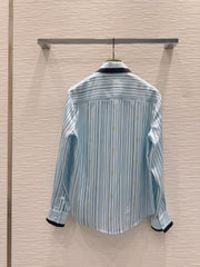 GUCCI LONG-SLEEVE SHIRT AND WIDE-LEG PANTS SET STYLE 15