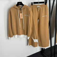MIUMIU KNIT TOP AND STRAIGHT-LEG PANTS SET STYLE 219