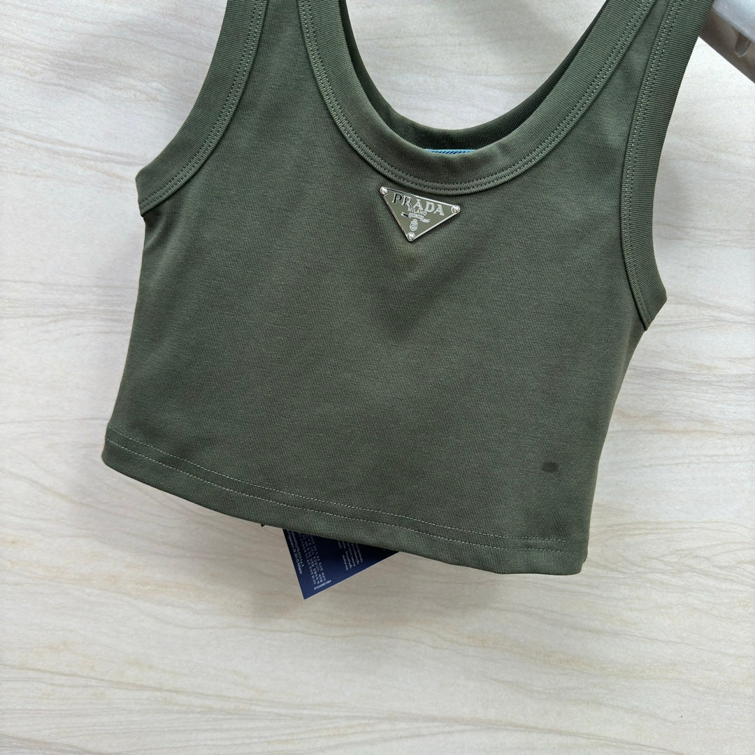 PRADA 26S CREW NECK TANK TOP 656
