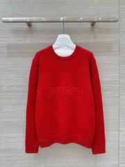 Gucci 25 Embroidered Pullover Sweater Red Wool