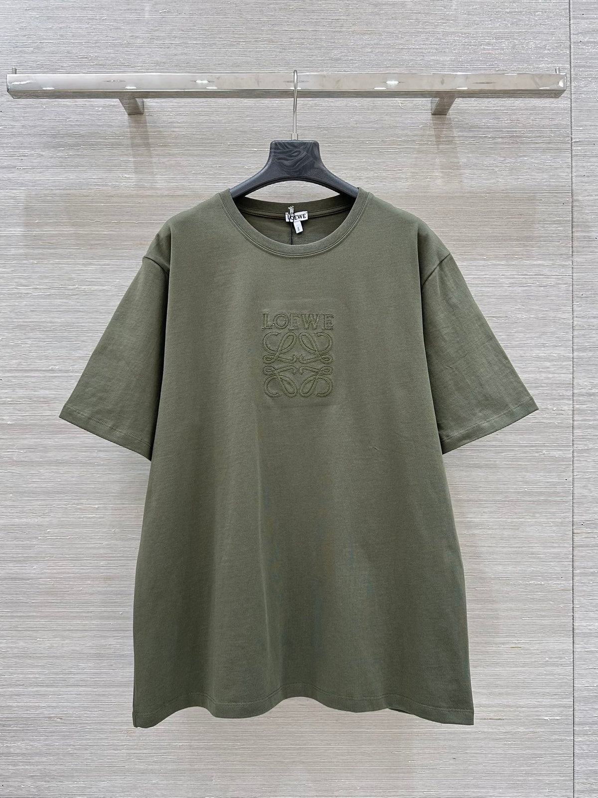 Loewe 25 Relaxed Fit T-shirt Khaki Green Cotton