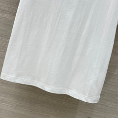 Loewe Floral Embroidered Short-sleeved T-shirt White Cotton