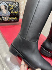 VALENTINO 25S KNEE-HIGH BOOTS IN BLACK CALFSKIN STYLE 4