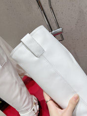 VALENTINO 25S KNEE-HIGH BOOTS IN WHITE CALFSKIN STYLE 3