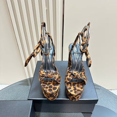 BIANCA PLATFORM SANDALS IN LEOPARD PRINT SUEDE