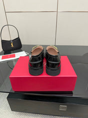 ROGER VIVIER 25S RANGERS CHAIN LOAFER IN BLACK CALFSKIN