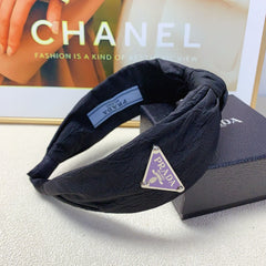 HEADBAND IN BLACK WRINKLED FABRIC 258838