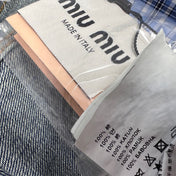 Miu Blue Denim Mini Dress
