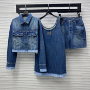 Miu Blue Denim Mini Dress