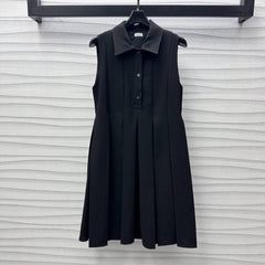 Loew Black Trapeze Dress In Stretch Viscose 224854